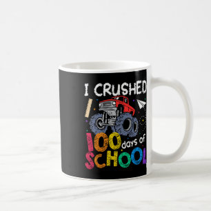 Ich zerbrach 100 Tage Schuljunge Kinder Monster Tr Kaffeetasse