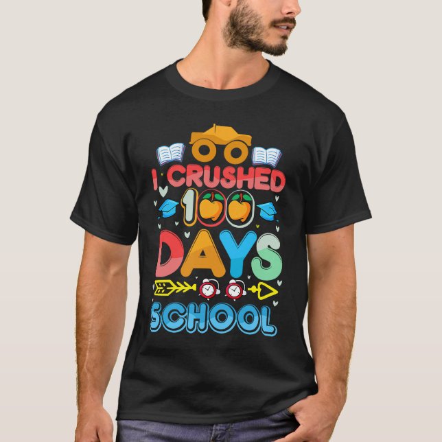 Ich zerbrach 100. Tage Schullehrer Kind T-Shirt (Vorderseite)