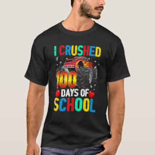 Ich zerbrach 100 Tage Schulmonster-Lkw-Kinder B T-Shirt