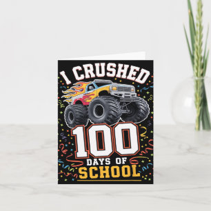 Ich zerbrach 100 Tage Schulmonster Truck 100. D Karte