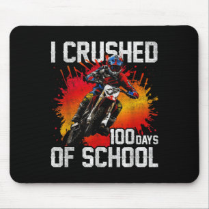 Ich zerbrach 100 Tage Schulrad für Jungen 10 Mousepad