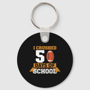 Ich zerbrach den 50. Tag des Schulfußballs 50 Tage Schlüsselanhänger