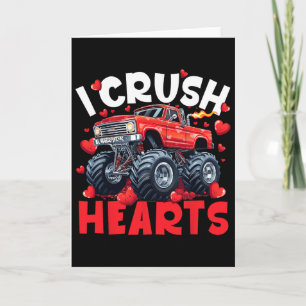 Ich zerquetsche Herzen Valentinstag Monster Truck  Karte
