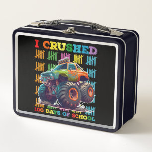 Ich zerquetschte 100 Tage Monstertruck der Schule Metall Brotdose