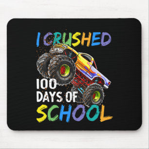 Ich zerquetschte 100 Tage Schul-Monstertruck-Kinde Mousepad