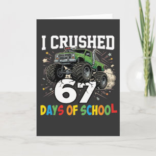 Ich zerquetschte 67 Tage Monstertruck der Schule Karte
