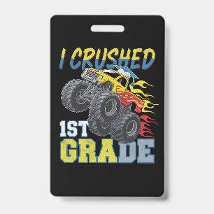 Ich zerquetschte den Monstertruck der 1. Klasse lu Ausweis