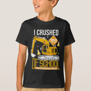 Ich zerschlug 100 Tage Schuljunge Kinderbau T-Shirt