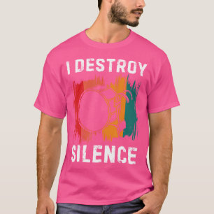 Ich zerstöre das Stille Drummer Marching Band Bass T-Shirt