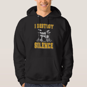 Ich zerstöre den Trommler der Stille Hoodie