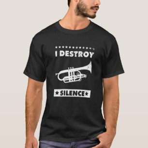 Ich zerstöre die Stille Chor Marching Band und Cor T-Shirt