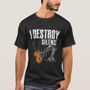 Ich zerstöre die Stille der lustigen Violinmeme fü T-Shirt