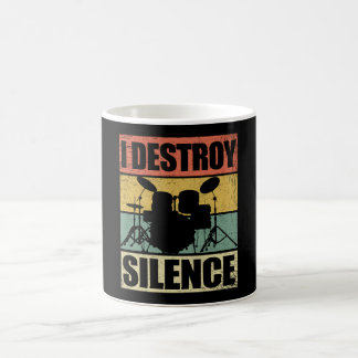 Ich zerstöre die Stille| Schlagzeug Kaffeetasse