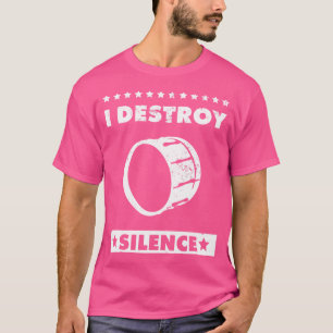 Ich zerstöre Stille - Chormarching Band und Bass D T-Shirt