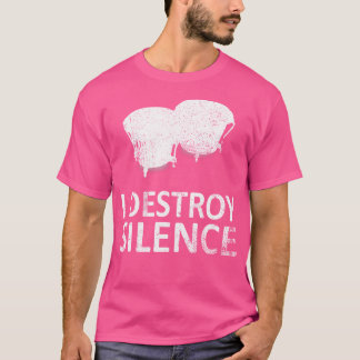 Ich zerstöre Stille - Funny Bongo Drum Players T-Shirt
