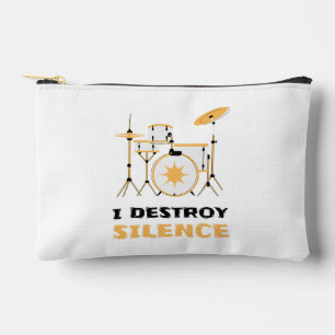Ich zerstöre Stille Funny Drummer Zubehörtasche