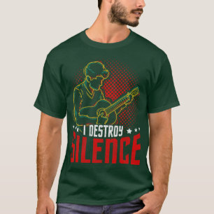 Ich zerstöre Stille Gitarrist Gift Guitar T-Shirt