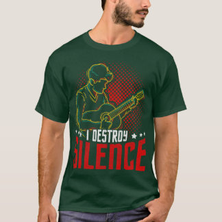 Ich zerstöre Stille Gitarrist Gift Guitar T-Shirt