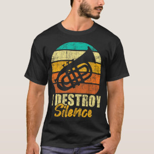 Ich zerstöre Stille - Retro Vintag Baritone Player T-Shirt