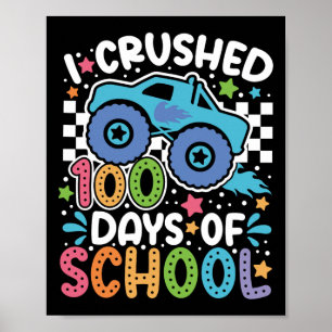 Ich zerstörte 100 Tage Niedlichen Schulbau Exc Poster