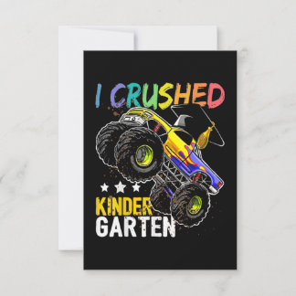 Ich zerstörte den Kindergarten-Monstertruck Karte