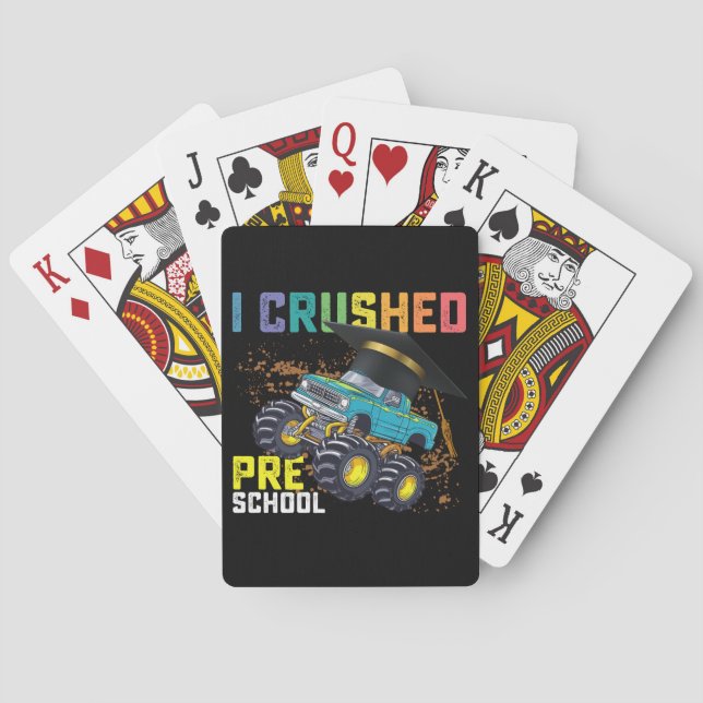 Ich zerstörte den Monster-Abschluss der Vorschule Spielkarten (Rückseite)