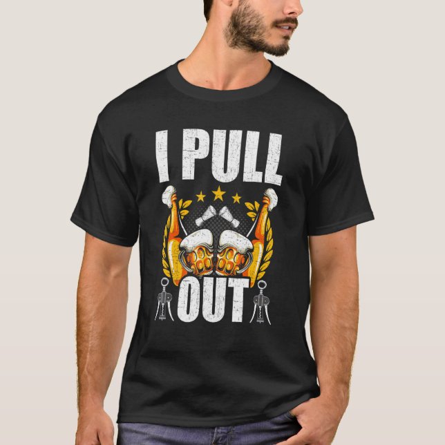 Ich ziehe Bartending Barkeeper heraus T-Shirt (Vorderseite)
