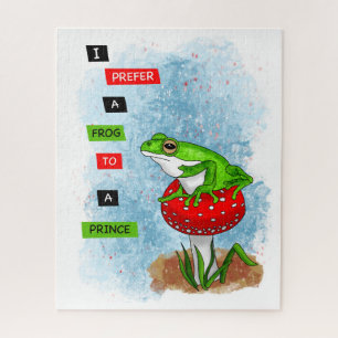 Ich ziehe einem Prinzen einen Frosch vor   Froschw Puzzle