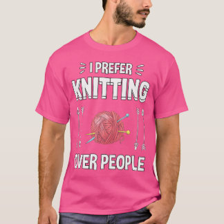 Ich ziehe es vor, über Menschen zu knittern Gesche T-Shirt