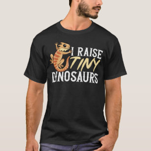 Ich ziehe kleine Dinosaurier Bartagamen Reptilien T-Shirt