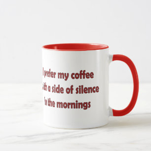 Ich ziehe meinen Kaffee vor Tasse