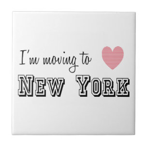 Ich ziehe nach New York Fliese