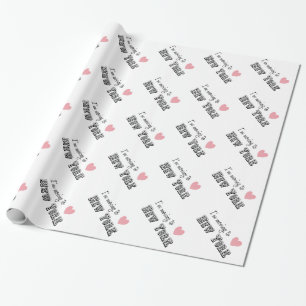 Ich ziehe nach New York Geschenkpapier