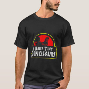 Ich ziehe winzige Dinosaurier auf Hinterhof-Geflüg T-Shirt
