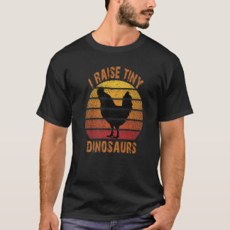 Ich ziehe winzige Dinosaurier auf Hühnchen Frauen  T-Shirt