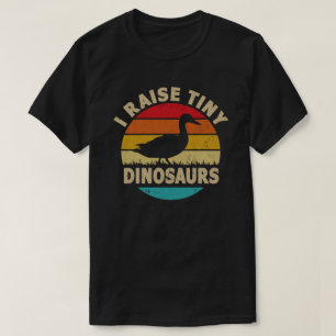 Ich ziehe winzige Dinosaurier auf Retro-Ente T-Shirt