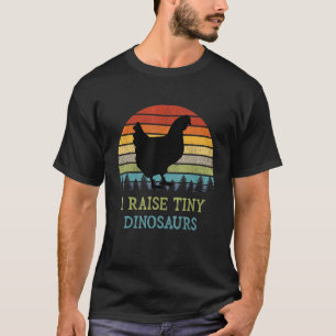 Ich ziehe winzige Dinosaurier auf Vintage-Hühnchen T-Shirt