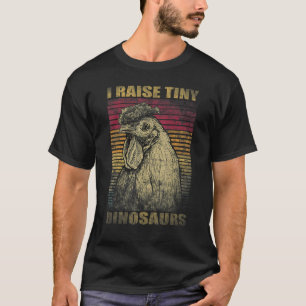 Ich ziehe winzige Dinosaurier auf Vintage Retro 70 T-Shirt