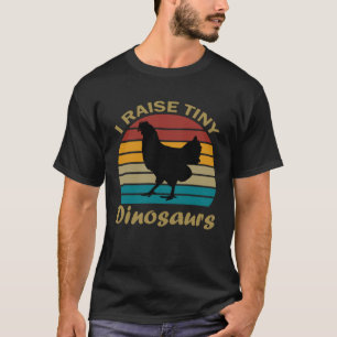 Ich ziehe winzige Dinosaurier auf Vintage Retro 70 T-Shirt