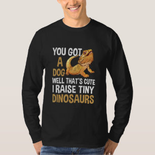 Ich ziehe winzige Dinosaurier Bartagamen auf T-Shirt