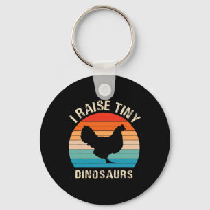 Ich ziehe winzige Dinosaurier-Hühner auf - Lustige Schlüsselanhänger