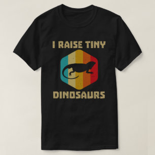 Ich ziehe winzige Dinosaurier-Vintage-Retro-Bartag T-Shirt