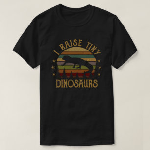 Ich ziehe winzige Dinosaurier-Vintage-Retro-Leopar T-Shirt