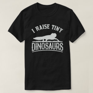 Ich ziehe winzige Dinosaurier-Vintage-Retro-Leopar T-Shirt