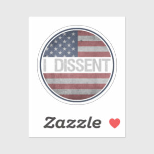 Ich zitiere amerikanische Fahnen Frauen - I Dissen Aufkleber