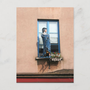 Ich zog um! ankündigungspostkarte