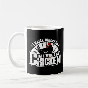 Ich züchte Hühner, lustige Hühnerbesitzer Bauer Ge Kaffeetasse
