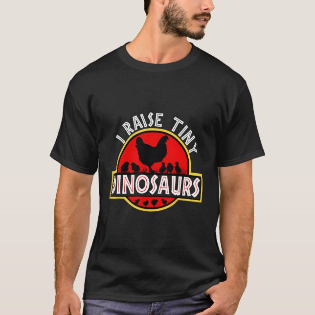 Ich züchte Tiny Dinosaurier Hühnchen T-Shirt (Vorderseite)