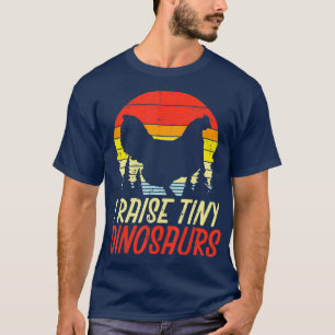 Ich züchte Tiny Dinosaurier Hühnerfleisch Retro-Ba T-Shirt