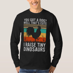Ich züchte Tiny Dinosaurier Hühnerfleisch Vintag B T-Shirt